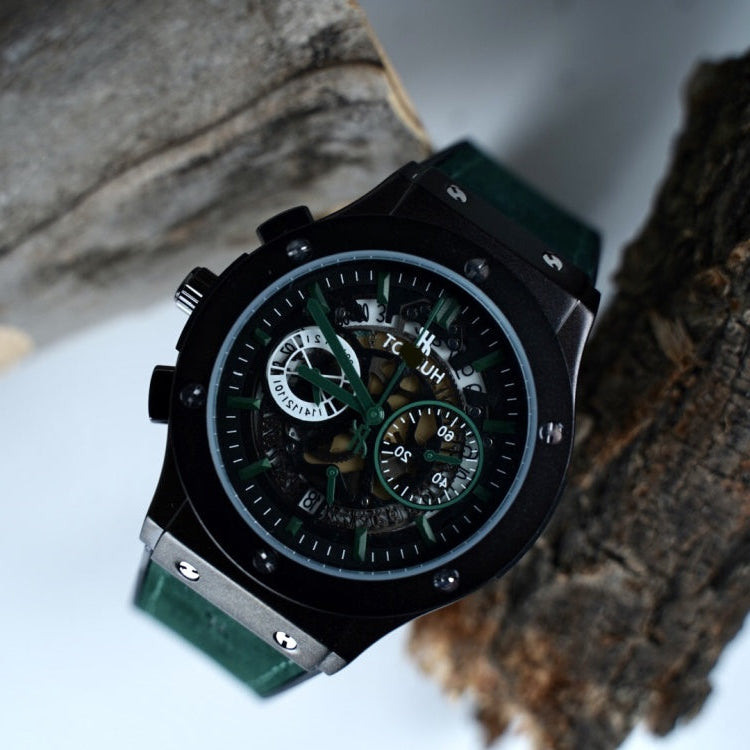 🟢 Hublot Skeleton Vibe – Green Edition